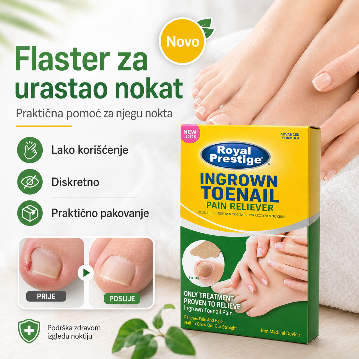 Prirodni flasteri za urasle nokte