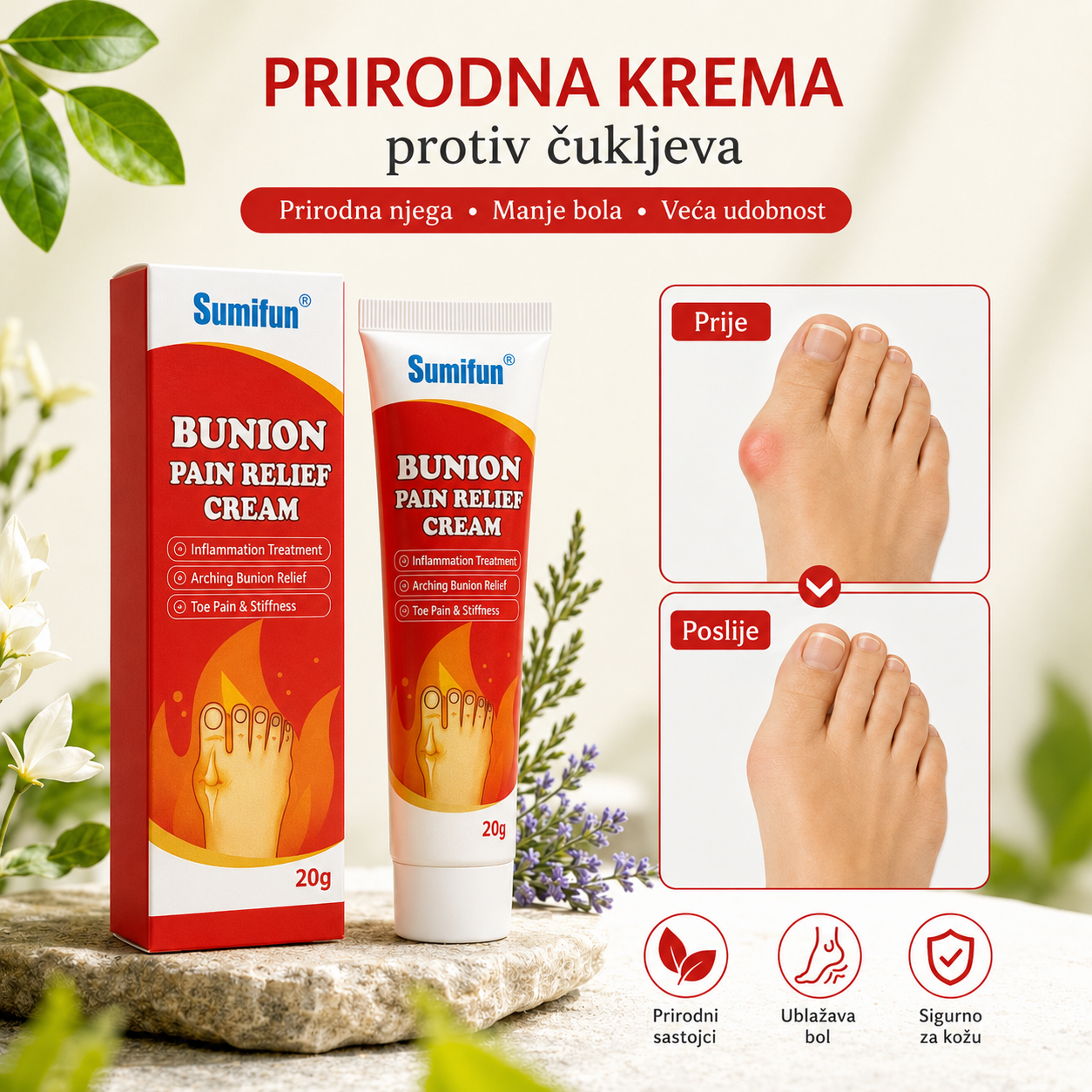 Bunion - Krema za čukljeve
