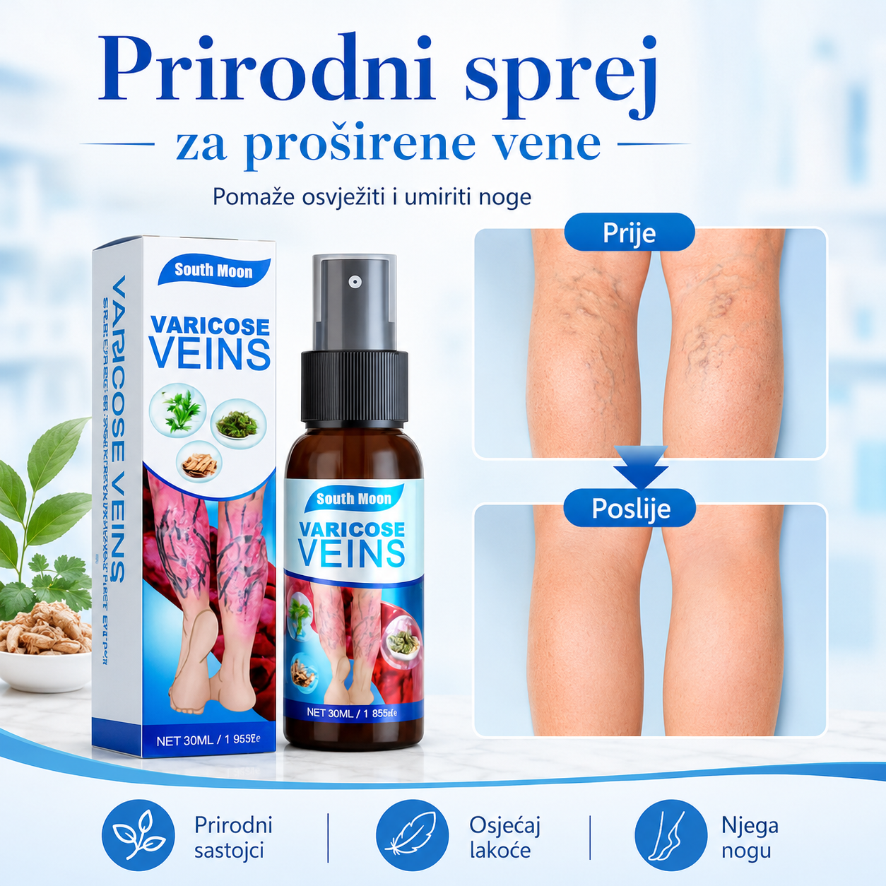 Veins Spray – Tajna Laganih i Zdravih Nogu!