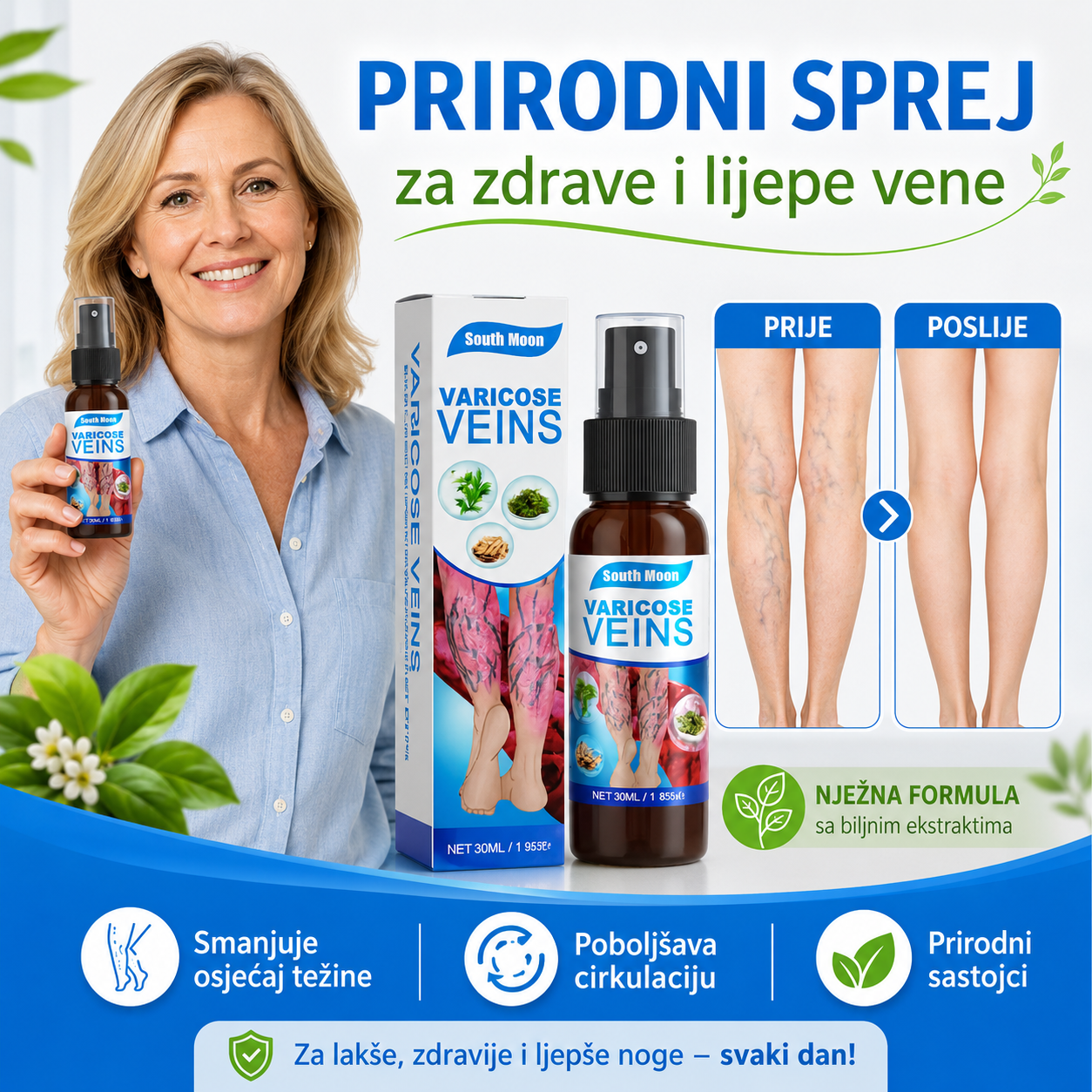 Veins Spray – Tajna Laganih i Zdravih Nogu!