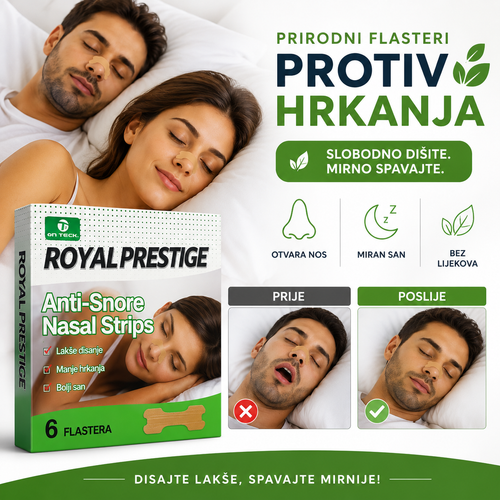 Flasteri protiv hrkanja – za lakše disanje i mirniji san