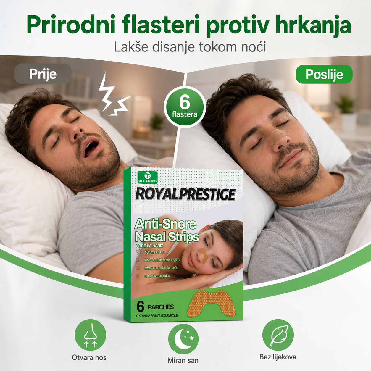 Flasteri protiv hrkanja – za lakše disanje i mirniji san