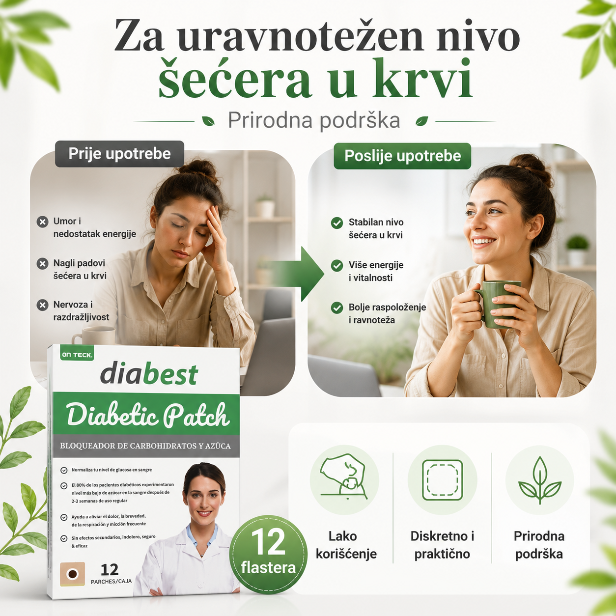 Diabest - Flasteri za regulisanje šećera u krvi