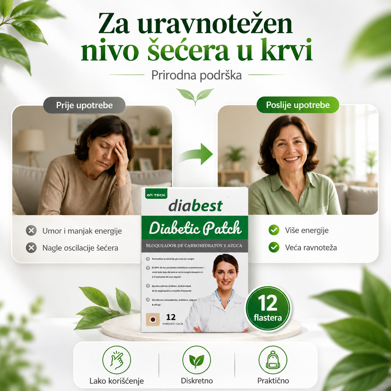 Diabest - Flasteri za regulisanje šećera u krvi