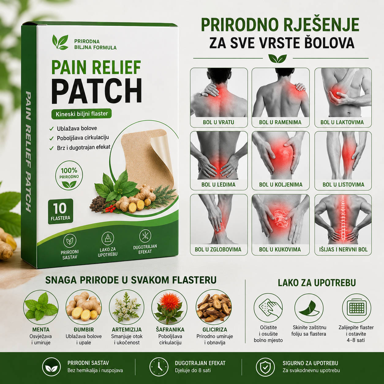 FlexiPatch - Prirodni Flasteri Za Bolove
