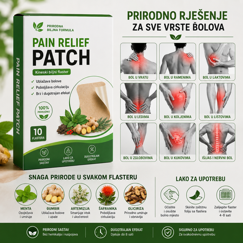 FlexiPatch - Prirodni Flasteri Za Bolove