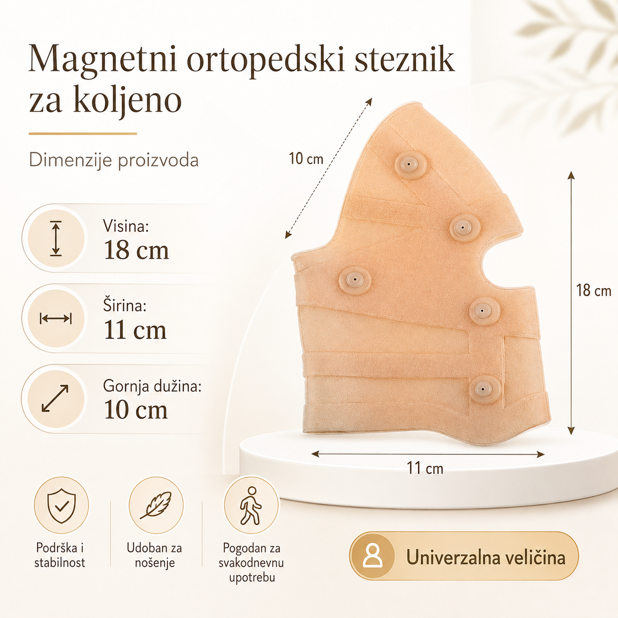 Magnetni ortopedski steznik za koleno
