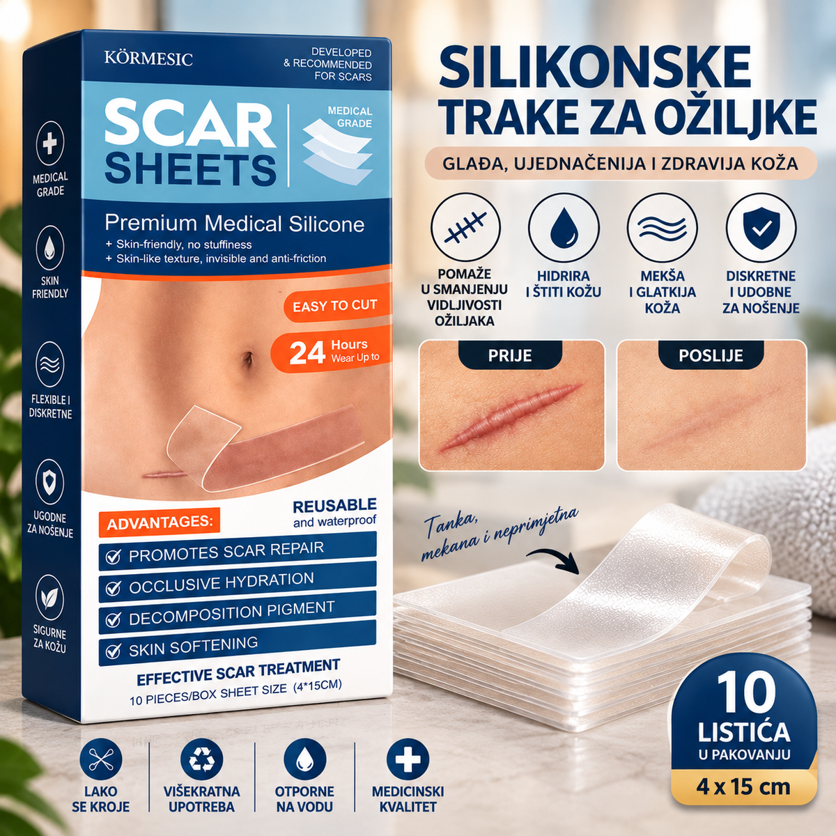 Silikonske trake za ožiljke