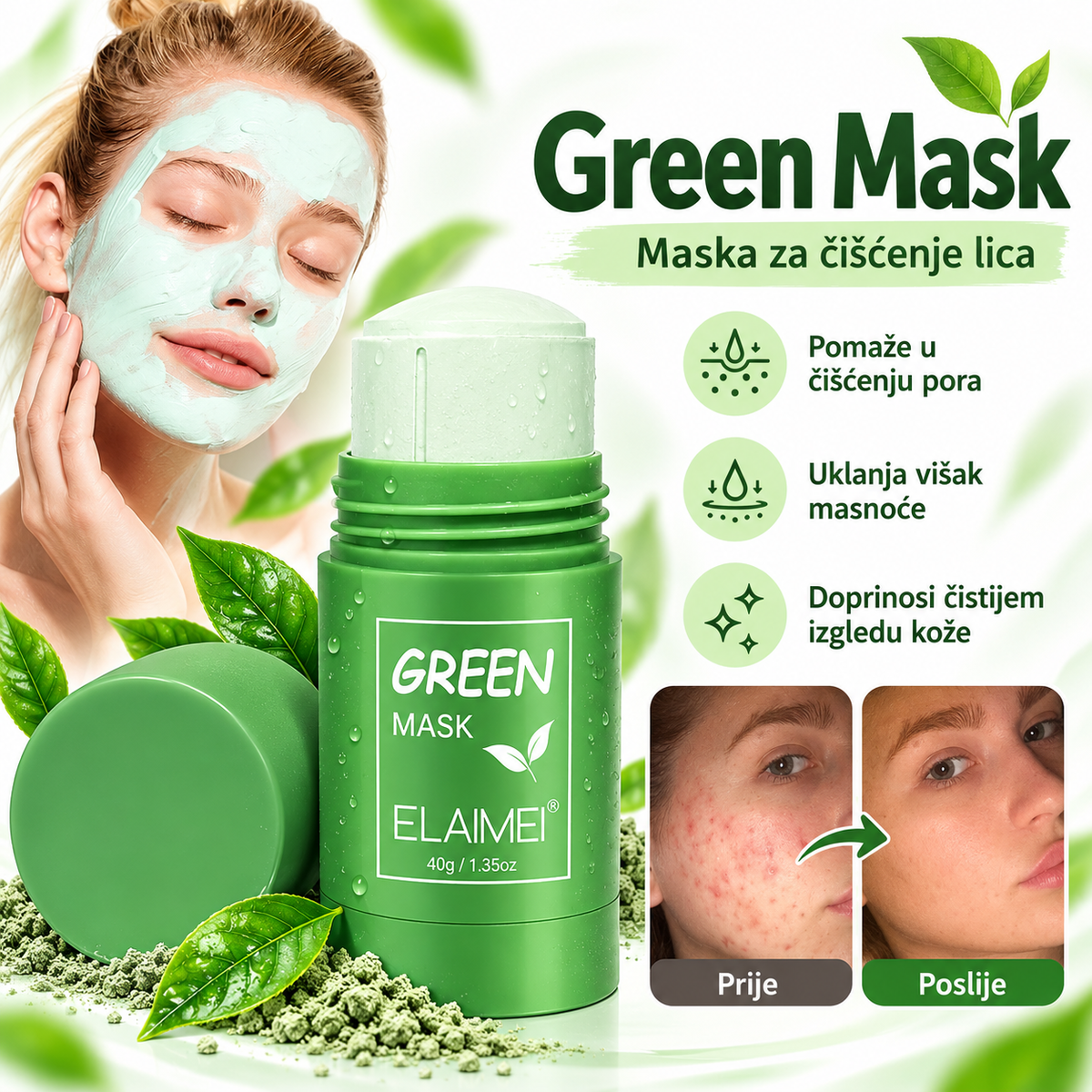 Green stick - Maska za lice